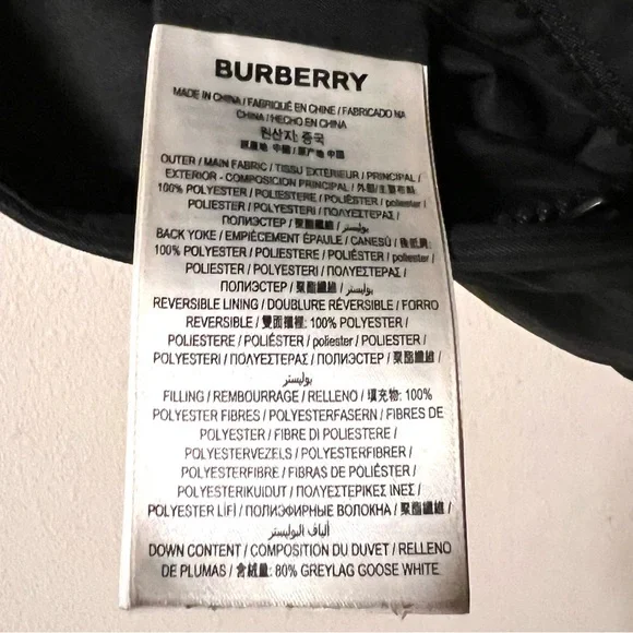 Burberry Reversible Down Puffer Jacket Nova Check Hooded EUC - Picture 8 of 16